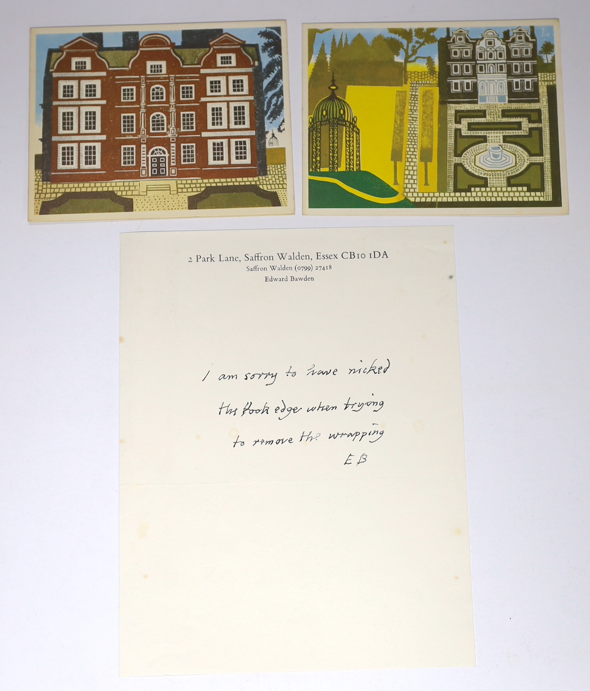 Bawden, Edward (illustrator) - Hennell, Thomas - Lady Filmy Fern, or The Voyage of the Window Box, signed on title by illustrator, original pictorial boards, with d/j, Hamish Hamilton, London, 1980, together with an unda